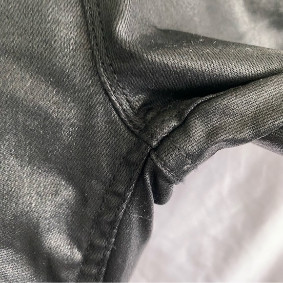 Vigoss Maternity Jeans Wax Coated Slim Fit Size 27 Black - Picture 9 of 13